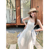 <曾小咸推荐>法式无袖白色吊带连衣裙女气质 商品缩略图0