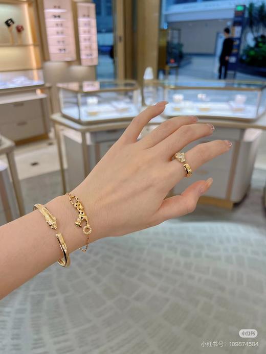 D051434简约时尚设计 气场全开猎豹开口手镯 商品图5