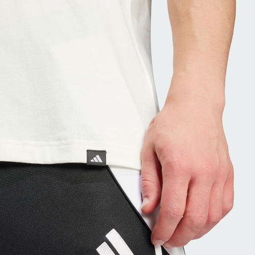 Adidas阿迪达斯FOOTBALL GRAPHIC TEE 纯棉足球运动短袖圆领T恤JD8215 商品图2