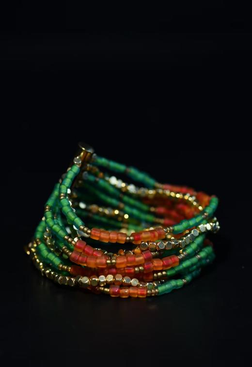 琉璃金珠排扣手链 商品图1