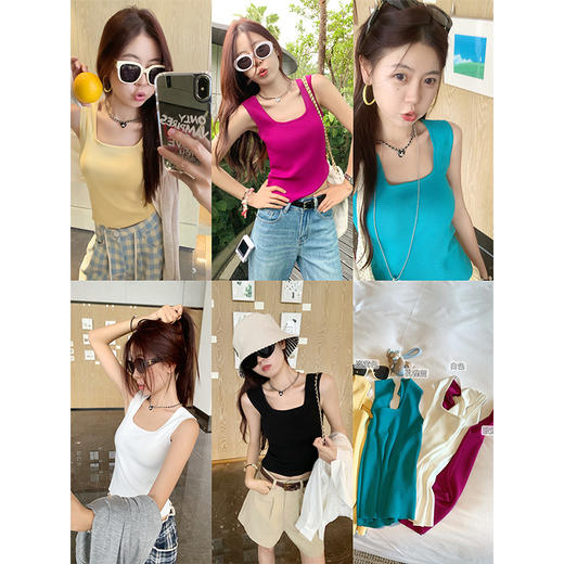 <曾小咸推荐>甜辣风小众纯欲感背心 商品图4