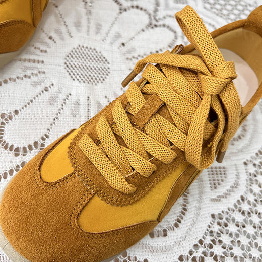 D051418复古时髦拼色系带阿甘鞋女百搭休闲运动鞋 商品图12