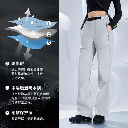 【表面耐沾污处理防刮痕抗造】素湃全效防污软壳裤5402宽松裤型不挑腿型防风处理有效隔风 商品图1