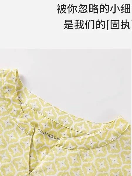 【斜纹梭织100%棉】SCHIESSER德国舒雅女士七分袖连衣裙100%斜纹梭织面料薄而不透31/24767D 商品图3