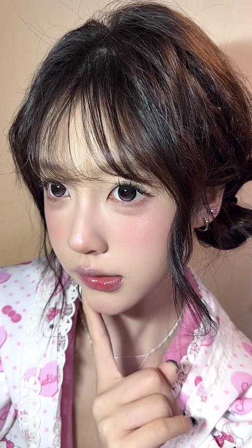 Hanawink 半年抛 黑粉扑扑 直径14.5mm着色13.7mm 商品图8