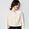 25春轻职场温柔风不规则飘带衬衫设计感OL通勤职业长袖衬衣！ 商品缩略图1