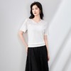 「高货wl」全新升级【铂金会员211/天猫279/差价68】(00033)洛诗琳气质密织钩花上衣2025夏季新款优雅镂空花纹针织T恤 商品缩略图1