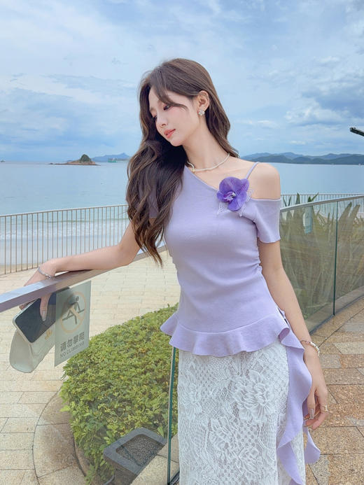 张心子【花影阑珊】气质女人味蕾丝半身裙 U2505047 商品图10