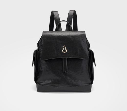 半坡瓦檐包！头层牛皮背包女2025新款复古大容量植鞣皮双肩包！ 商品图2