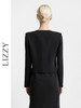 LIZZY 早秋 优雅名媛风简约气质小香风醋酸面料短外套（配胸花）7779 商品缩略图4