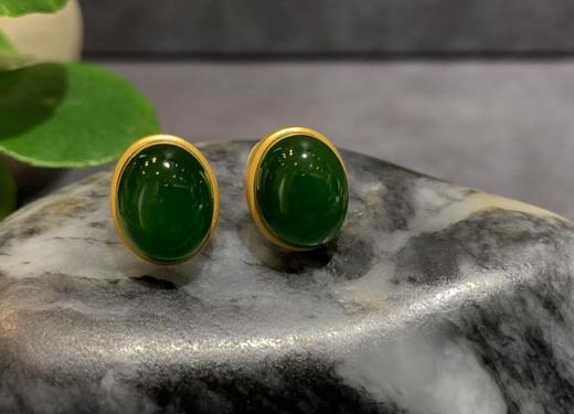 【御珠宫坊】碧玉耳钉 商品图1