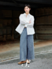 shyshystill/shy202411041/原色水洗色双色宽松牛仔八分裤 商品缩略图3