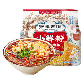 阿宽锦里古街酸辣粉湿粉四连包632g*1提速食冲泡粉丝早餐重庆泡面 /粮油调味 /方便食品 /酸辣粉 商品图7