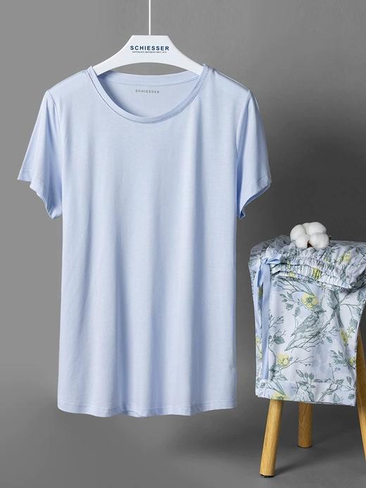 【32S棉莫】SCHIESSER德国舒雅女士七分袖套装32S棉莫单面布七分袖套装31/24778H 商品图5