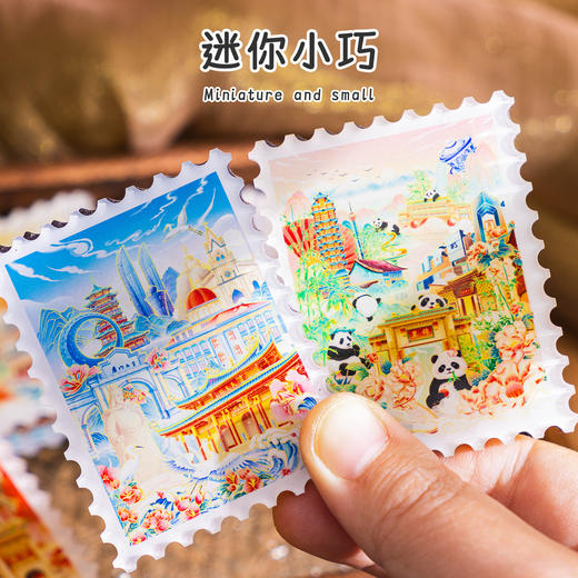 【大好河山】邮票冰箱贴中国城市创意磁吸贴文创亚克力冰箱贴北京旅游纪念礼品 商品图3