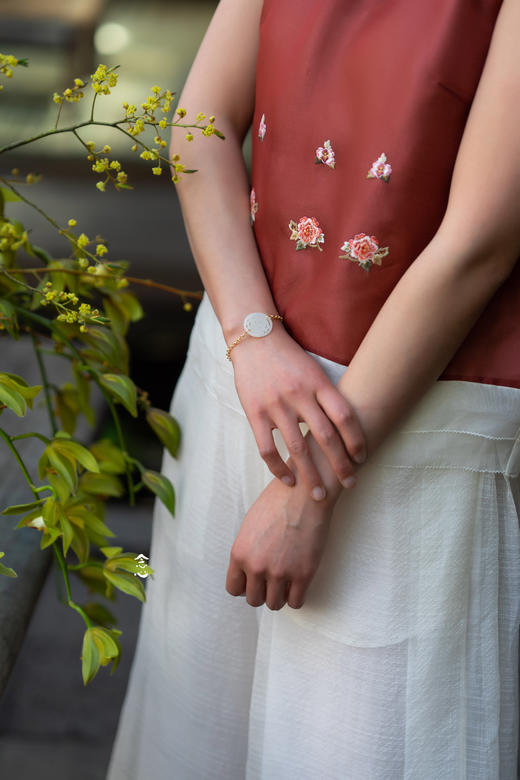 和田玉手链团寿莲蓬 商品图2