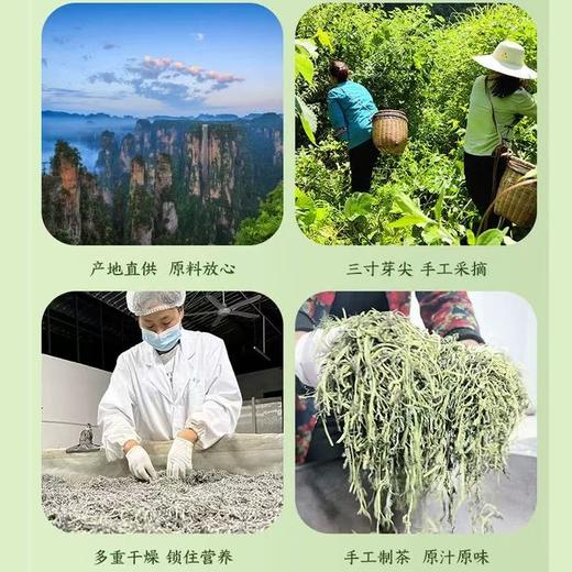 【甄选】湖南张家界莓茶汤色金黄清澈透亮精选鲜嫩茎叶50g/罐 商品图1