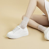 千百度厚底小白鞋春季时尚休闲鞋增高板鞋女两穿运动鞋百搭A24117704 商品缩略图2