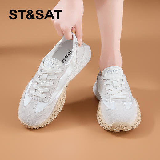 星期六轻软透气舒适厚底阿甘鞋SSC2112C4W 商品图6