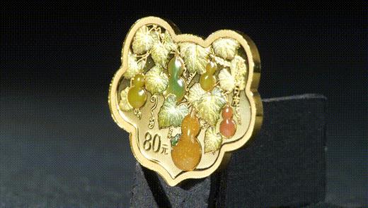 【订金】2025吉祥文化！蔓蔓日茂 如意形金银币！ 商品图2