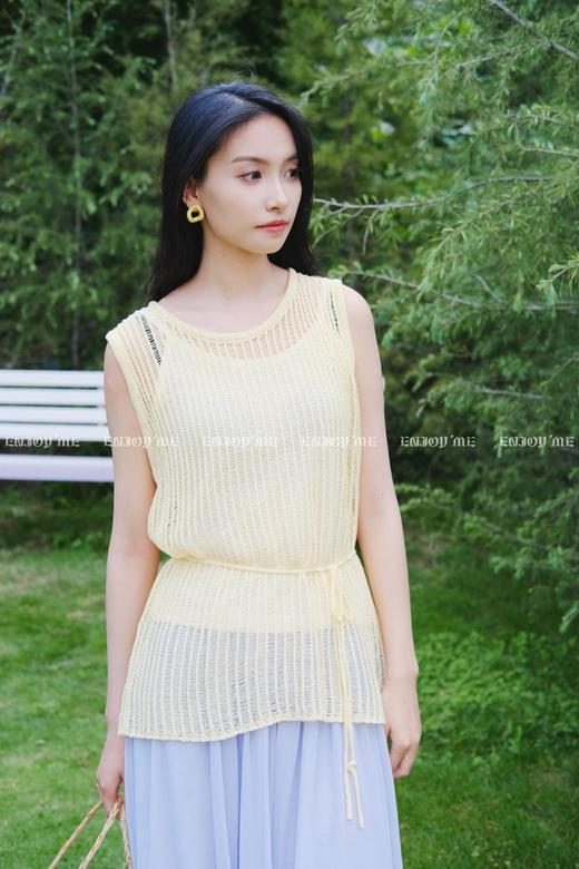 【门店同款】ENJOY夏季“后花园”镂空吊带针织衫 162495641 商品图0