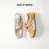 lost in echo2025春夏新款时尚魔术贴轻便薄底真皮运动鞋赛车鞋女 商品缩略图0