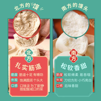 易小焙南方馒头自发粉 家用蒸馍包子免发酵 中筋面粉 新良制粉 2斤装 /粮油调味 /面粉 /专用粉 商品图5