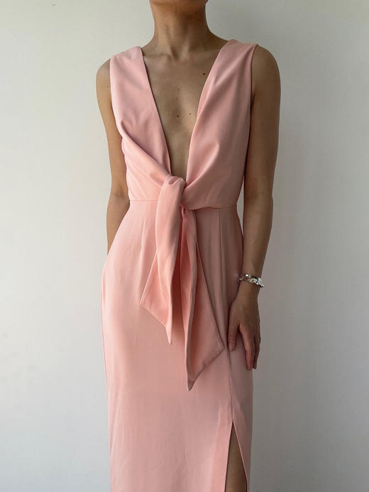 KEEPSAKE | Dream On Gown - Blush [ 粉色低V长裙 ] 商品图3