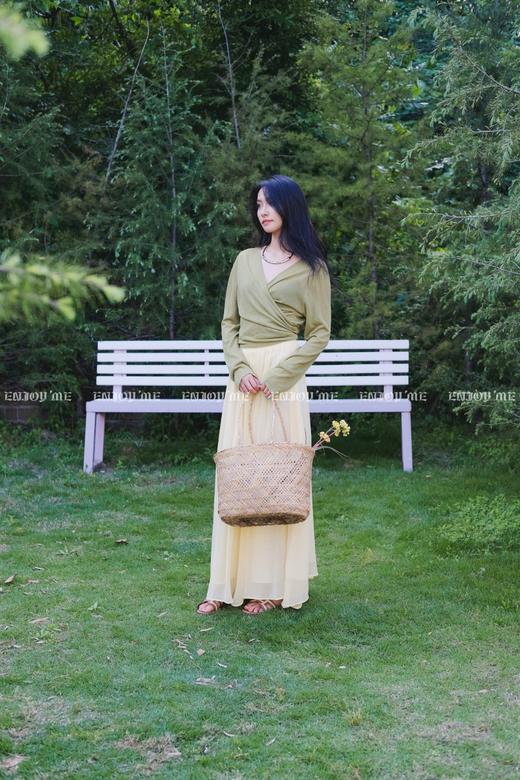 【门店同款】ENJOY夏季都市漫游交叉绑带针织开衫 162283171 商品图3