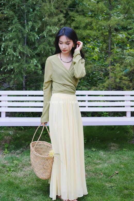 【门店同款】ENJOY夏季都市漫游交叉绑带针织开衫 162283171 商品图0