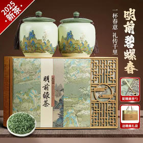 【年货茶礼】茶叶 碧螺春 龙井 毛尖 绿茶 春茶 2025新茶 茶叶礼盒 茶饮 五虎 250g