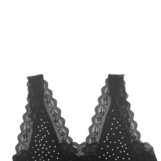 03-5潘依绣丁丁宠粉PanYiXiu/潘依绣韩系波点蕾丝花边时尚休闲吊带连衣裙 20937T 商品图2