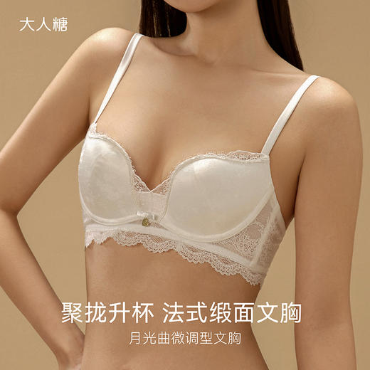 月光曲微调型文胸|聚拢升杯 法式缎面文胸 商品图0