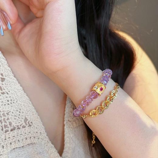 钻石豪门30000积分高品质天然紫色水晶手链（14CM） 商品图2