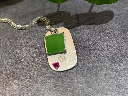 【御珠宫坊】金镶碧玉吊坠 商品图0