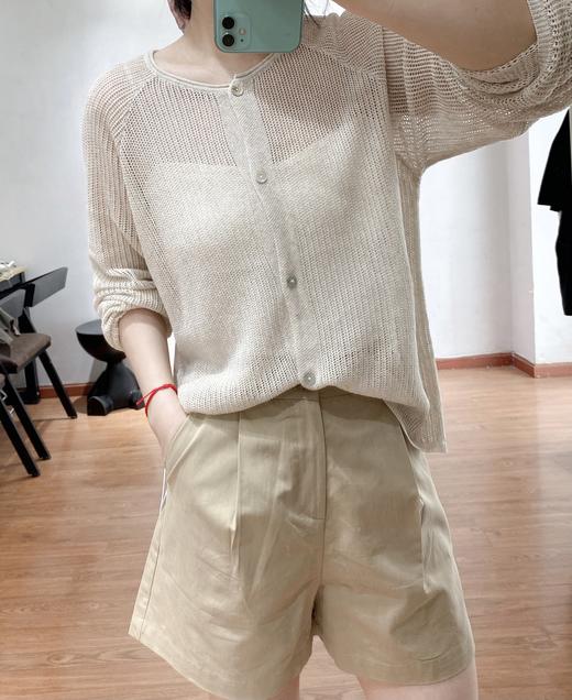 直发【A905】天丝莱赛尔亚麻手工镂空针织空调衫防晒衫 商品图4