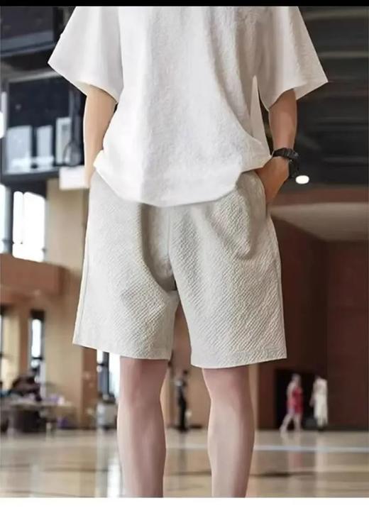 luluTextured 男士双面针织泡泡凉感棉混纺短裤 商品图1