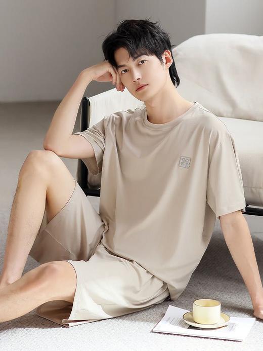 太夸张了‼️真的比裸睡还要舒爽🍃【会“呼吸”莫代尔男士家居服套装】自带凉感面料，承包了整个夏季的睡衣 商品图5