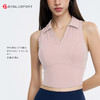 DENLUS美式翻领固定一体杯胸垫无袖运动瑜伽背心 DY66181# 商品缩略图5