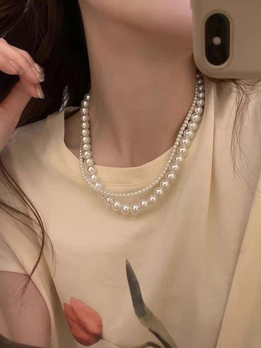 宝藏款❗️【双层多种戴法施华洛珍珠项链】❗️ 轻松解锁六种戴法，有这一条，其他项链都可以靠边了！（72h内发货） 商品图4