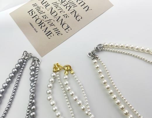 宝藏款❗️【双层多种戴法施华洛珍珠项链】❗️ 轻松解锁六种戴法，有这一条，其他项链都可以靠边了！（72h内发货） 商品图9