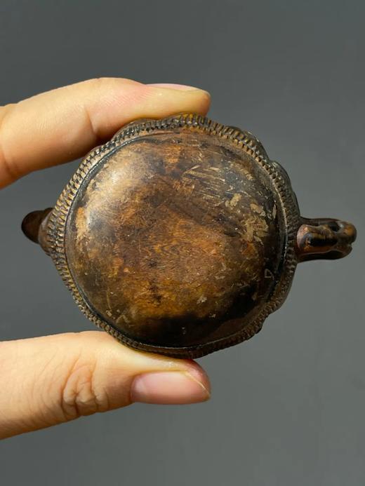 黄杨木雕梅花纹茶壶形摆件，顺丰包邮 商品图8