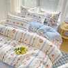 自然醒居家ins风纯棉被套单件100全棉床单床笠床裙150x200单人儿童卡通1.5被罩200x230被单枕套NH151 商品缩略图6