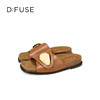 Dfuse迪芙斯2025夏季新款复古拖鞋金属扣一字带勃肯鞋凉拖女鞋DFD2110056 商品缩略图8