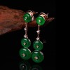 【事事圆满】满绿翡翠耳坠小EZ12504017W 商品缩略图2
