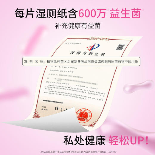 洁比兔益生菌湿厕纸家庭装囤货蔓越莓清香经期亲密前后女性专用湿巾 商品图1