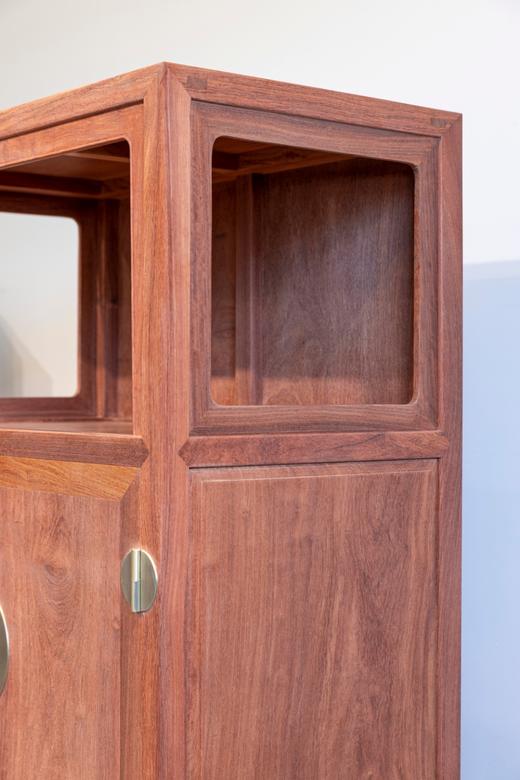 红桥红  家具严选  缅甸花梨(大果紫檀）  【125小号素面 万历柜】 商品图2