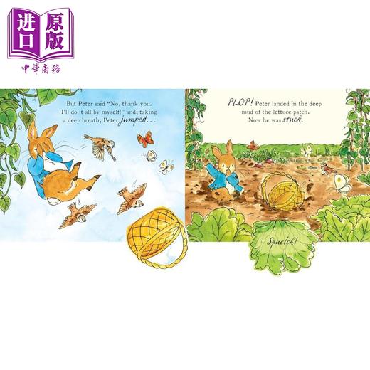 【中商原版】彼得兔被困住了 The World of Peter Rabbit Peter Rabbit Gets Stuck 英文原版 儿童纸板书绘本 翻翻书 进口童书 商品图4