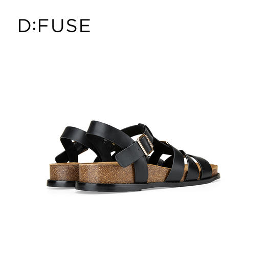 Dfuse迪芙斯2025夏季新款舒适镂空罗马凉鞋猪笼勃肯鞋女鞋DFD2115058 商品图13