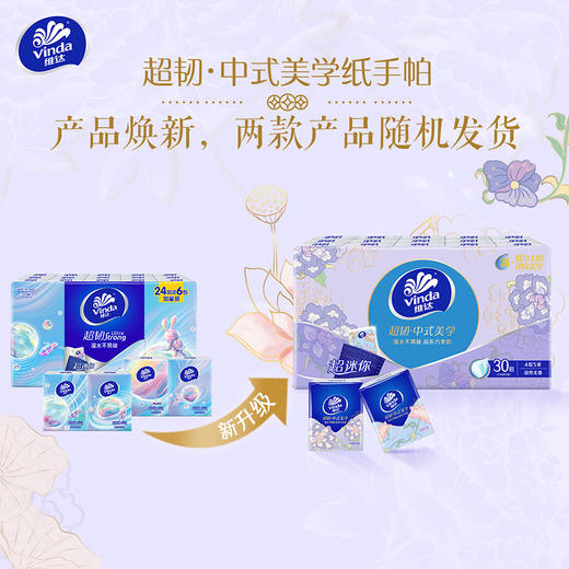 【官方包邮】维达超韧手帕纸5张4层30包 商品图1